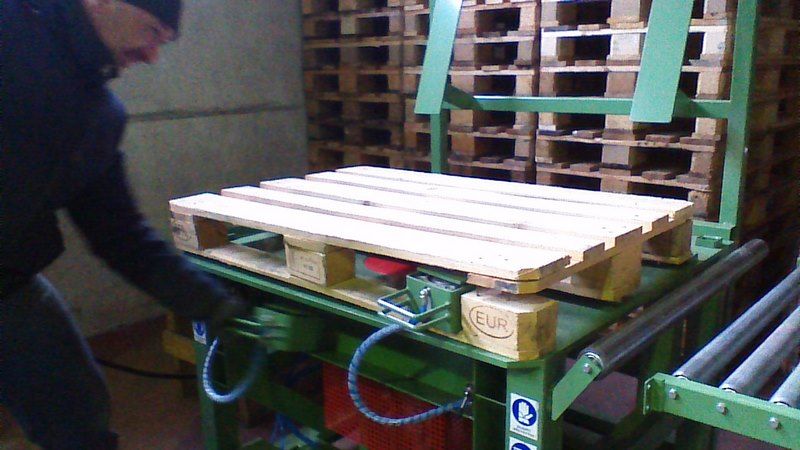 Banco riparazione pallet